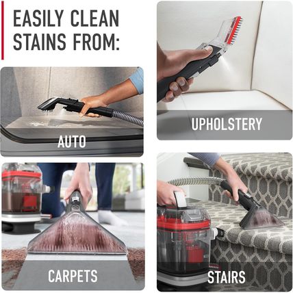 Hoover Cleanslate plus Portable Carpet + Upholstery Spot Cleaner Machine, Powerf