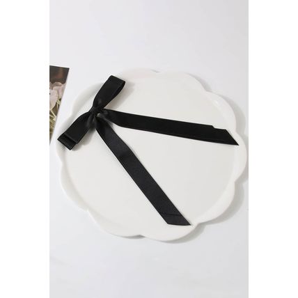 Black Double Bow Knot Alligator Hair Clip
