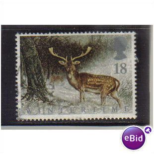 1992 GB WINTERTIME DEER F/U SG 1587