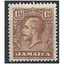 Jamaica 1929 SG109 1 1/2d Chocolate Fine Mounted Mint ..