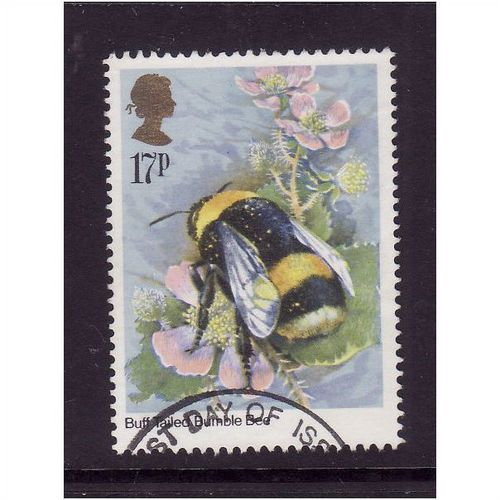GREAT BRITAIN 1985 SG1277 17p INSECT BOMBUS BEE FINE USED