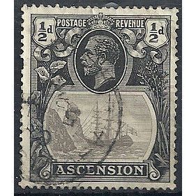 Ascension Island 1924 SG10 1/2d Grey-Black & Black Fine Used .. ..