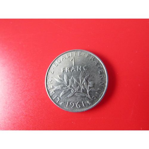 1961 FRANCE ONE FRANC FREE POST. I