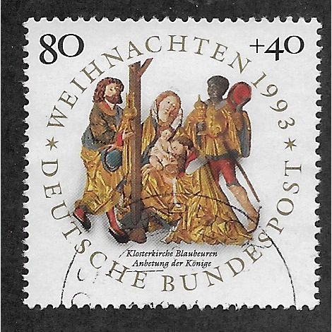 GER 1993 80pf+ 40 'CHRISTMAS' FINE USED (EBID54-551)