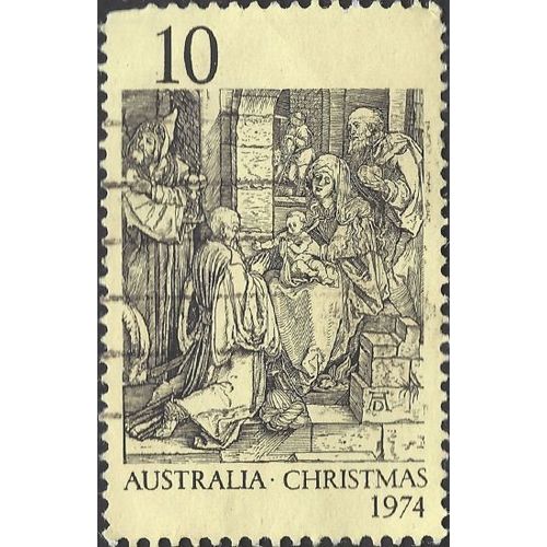 AUSTRALIA, CHRISTMAS, Wise Men, Dürer, cream 1974, 10c, #5