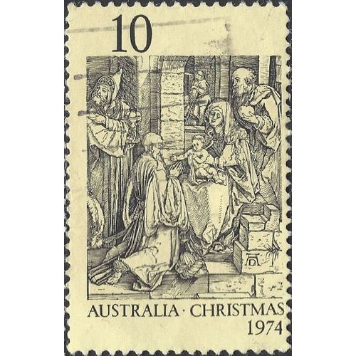 AUSTRALIA, CHRISTMAS, Wise Men, Dürer, cream 1974, 10c, #7