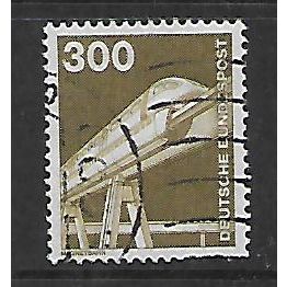 GERMANY 1975 300pf GREEN ELECTRO MAGNETIC MONORAIL SG 1754c M / MINT