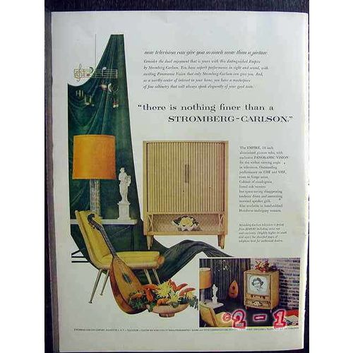 STROMBERG-CARLSON 1953 EMPIRE TV television vintage ad