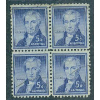 Used 1038 5c James Monroe Fine Blk/4 A00558