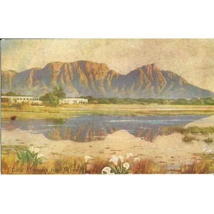 South Africa TABLE MOUNTAIN Art Postcard