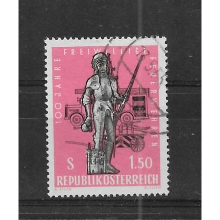 Austria.Centenary of Austrian Voluntary Fire Brigade stamp.Fine Used.Aug22