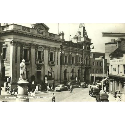 Worcestershire KIDDERMINSTER Town Hall Postcard (Frith KM R.34F)