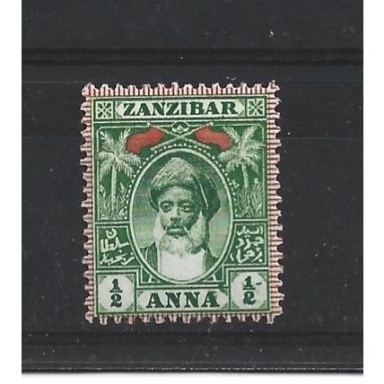 Zanzibar.SG188 1/2a Yellow-Green.Mounted Mint.Jul24c