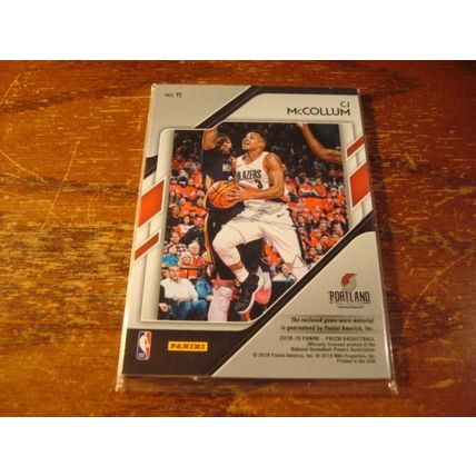 2018/19, Prizm, Silver/Orange/Black Prizm, CJ McCOLLUM, Trailblazers