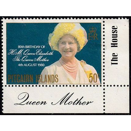 Pitcairn Islands 1980 The Queen Mother 50c MNH Stamp 80th Birthday