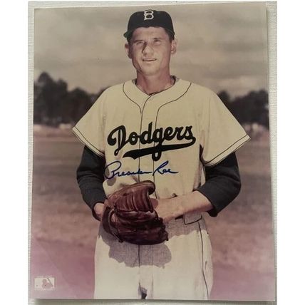 Preacher Roe (d. 2008) Signed Autographed Glossy 8x10 Photo Brooklyn Dodgers