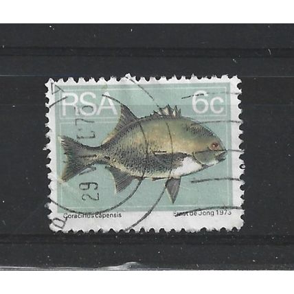 SouthAfrica.SG353 6c Galjoen (fish).Fine Used.Sep25f