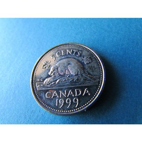 1999 ELIZABETH II CANADA FIVE CENTS. S