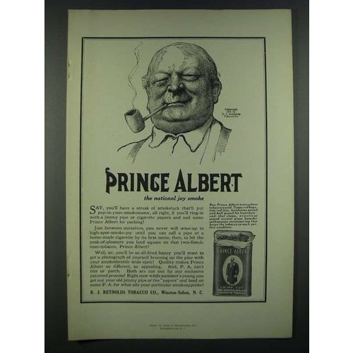 1919 Prince Albert Tobacco Advertisement - The National Joy Smoke