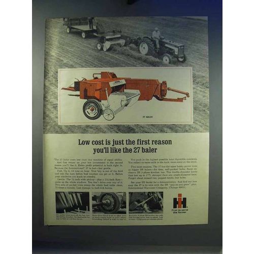 1967 International Harvester 27 Baler Ad