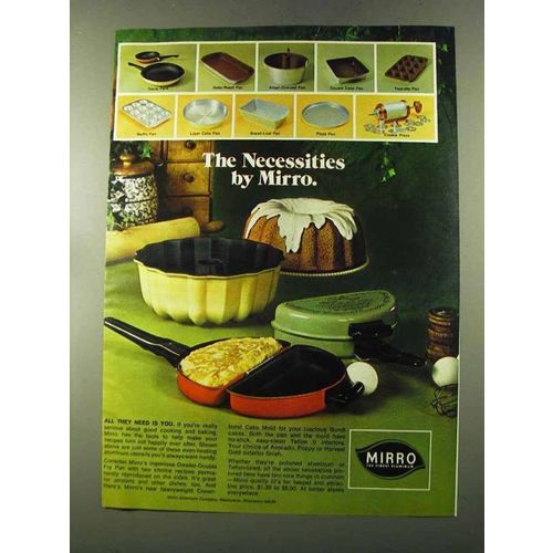 1973 Mirro Ad - Crownburst Cake Mold