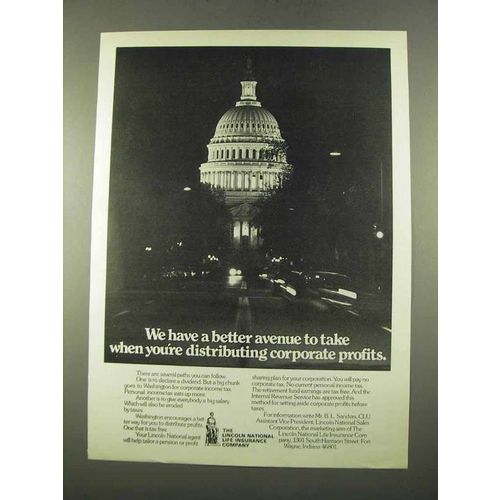 1975 Lincoln National Life Insurance Ad - Better Avenue