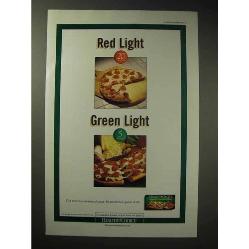 1997 Healthy Choice Pepperoni French Bread Pizza Ad