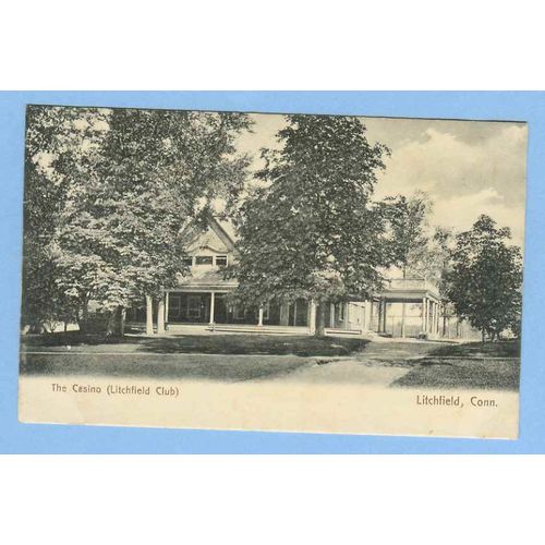 CT Litchfield The Casino Litchfield Club View Of Tree Shrouded Old Buildin~499