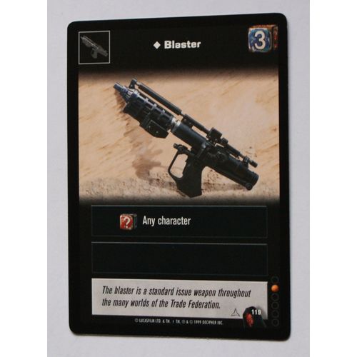 Star Wars Young Jedi CCG: Menace of Darth Maul # 119 Blaster (A) 1999 dark