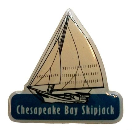 Chesapeake Bay Skipjack Hat Tac or Lapel Pin