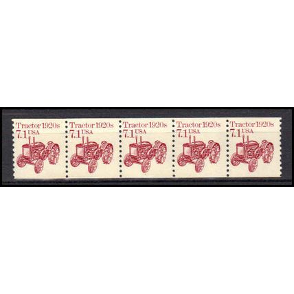 2127 7.1c Tractor Fine MNH Dry Gum PNC 1/5 X0691