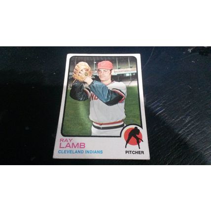 1973 Topps Card # 496 Ray Lamb Very Good (3) Cleveland Indians