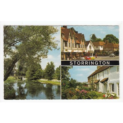 Multiview of Storrington Postcard 1985 West Sussex