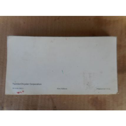 2000 Chrysler Voyager Factory Owners Manual