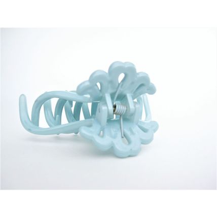 Sky blue acrylic hair claw clip for medium fine hair