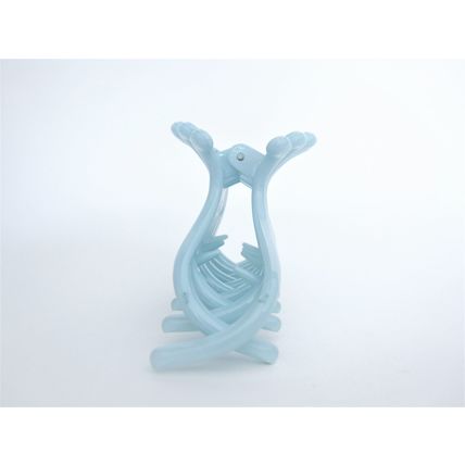 Sky blue acrylic hair claw clip for medium fine hair