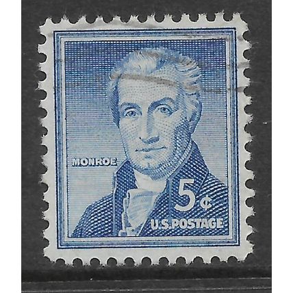 USA 1954 5c BLUE MONROE SG1036 FINE USED#