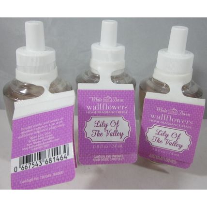3 bulbs Bath & Body Works Wallflower Refill Bulb Lily Of The Valley