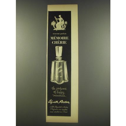 1956 Elizabeth Arden Memoire Cherie Perfume Ad - Nouveau Parfum