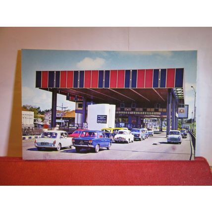 CUSTOMS CHECKPOINT, JOHORE BAHRU, MALAYSIA unused postcard Johor #