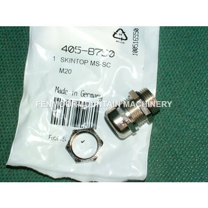 405-8750 Skintop MS-SC M20 thread nickel plated brass l gland , 7 - 12.5mm