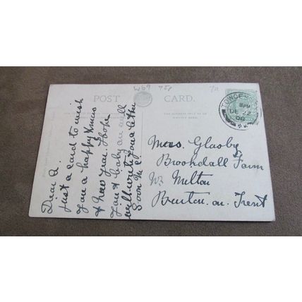 1908 fr Boots Postcard -Conway Castle, North Wales - Artist Jotter