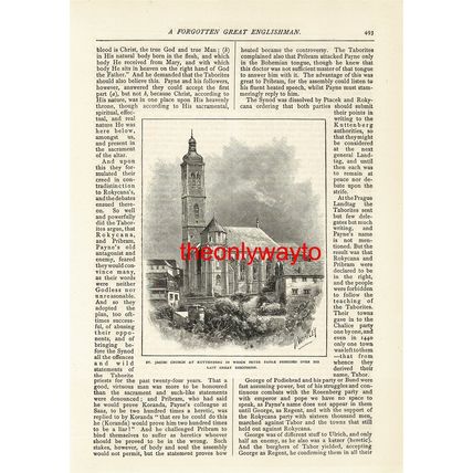 St Jacobi Church, Kuttenberg, Czechia, Book Illustration (Print), 1890