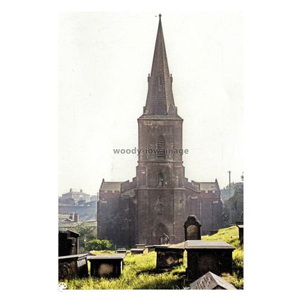 ptc7194 - Yorks - An early view of Earlsheaton Church & Cemetery - print 6x4