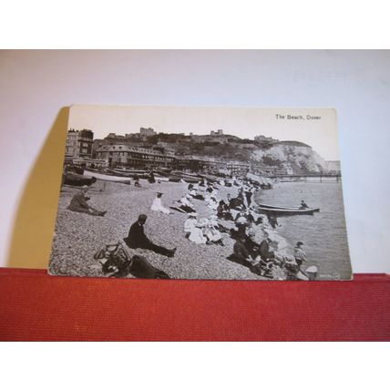 THE BEACH, DOVER, KENT unused antique postcard by Valentine =