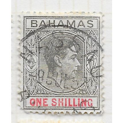 BAHAMAS 1938 KG6 1/- ONE SHILLING x3 SHADES CDS SG155 155 bcd SG