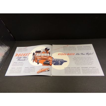 Oldsmobile's "Rocket" Engine and New Whirlaway Hydra-Matic Drive sales brochure