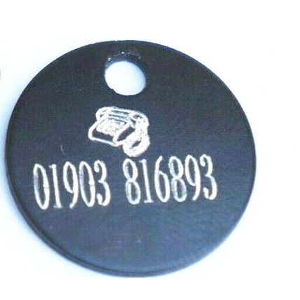 PERSONALISED MEDICAL ALERT ENGRAVED TAG LIGHT WEIGHT PENDANT ENGRAVED BOTH SIDES
