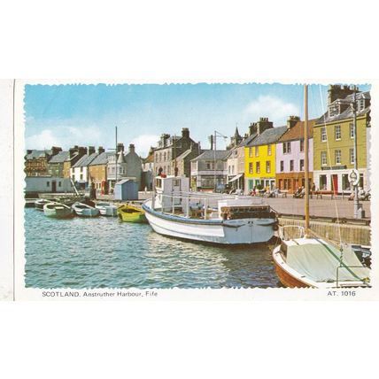 Anstruther Harbour Fife Lettercard Page Ephemera VGC