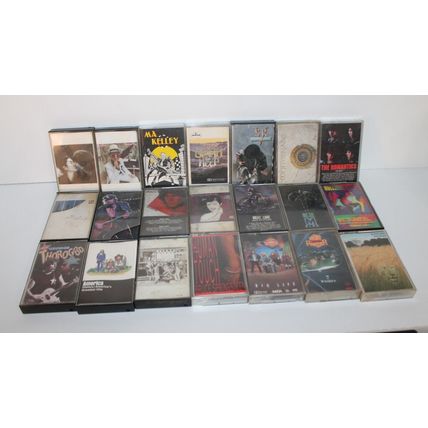 Lot of 22 Cassette Tapes 80's Rock Pop The Doors Uriah Heep Whitesnake Duran VTG
